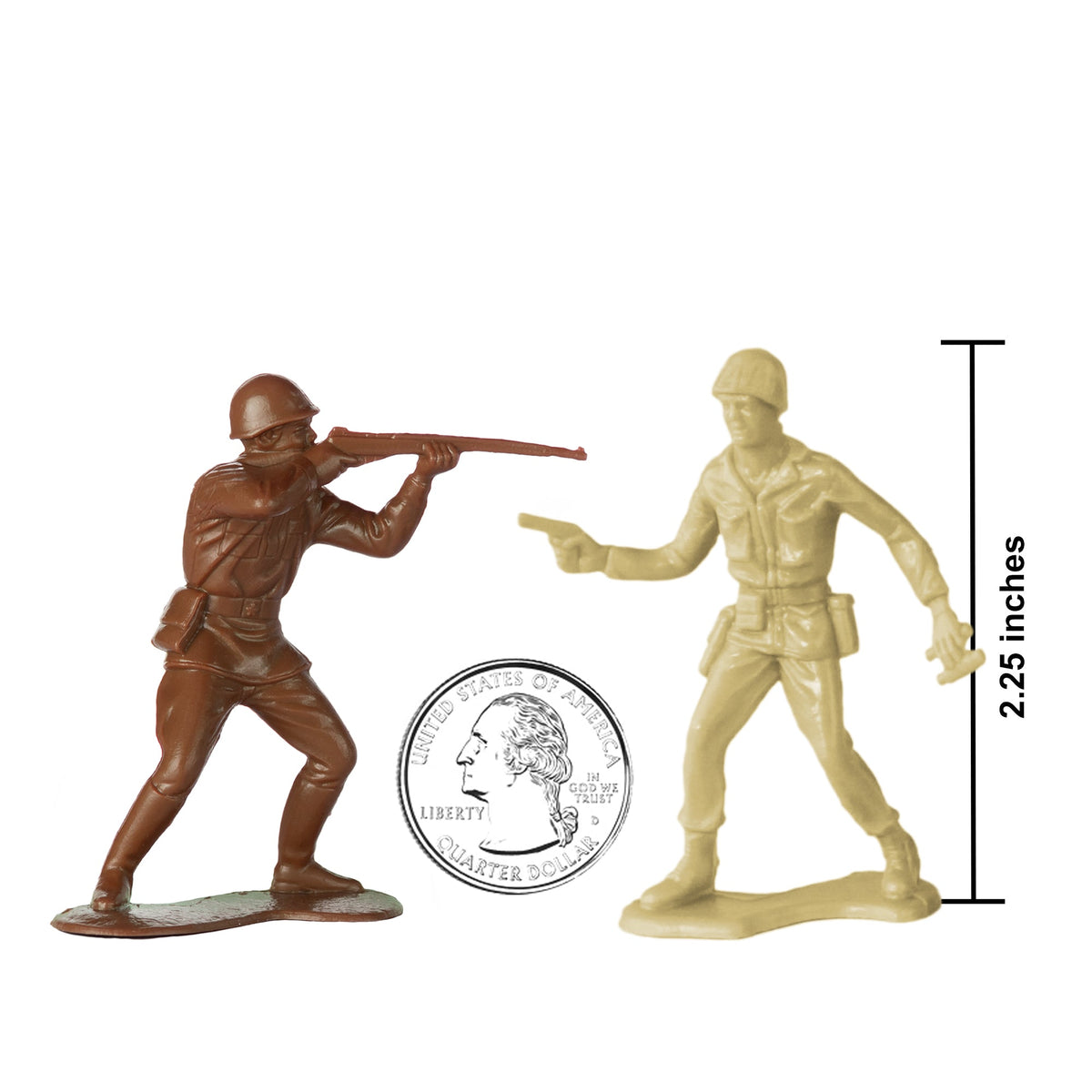 BMC Classic Desert Storm Plastic Army Men Gulf War Soldier Figures