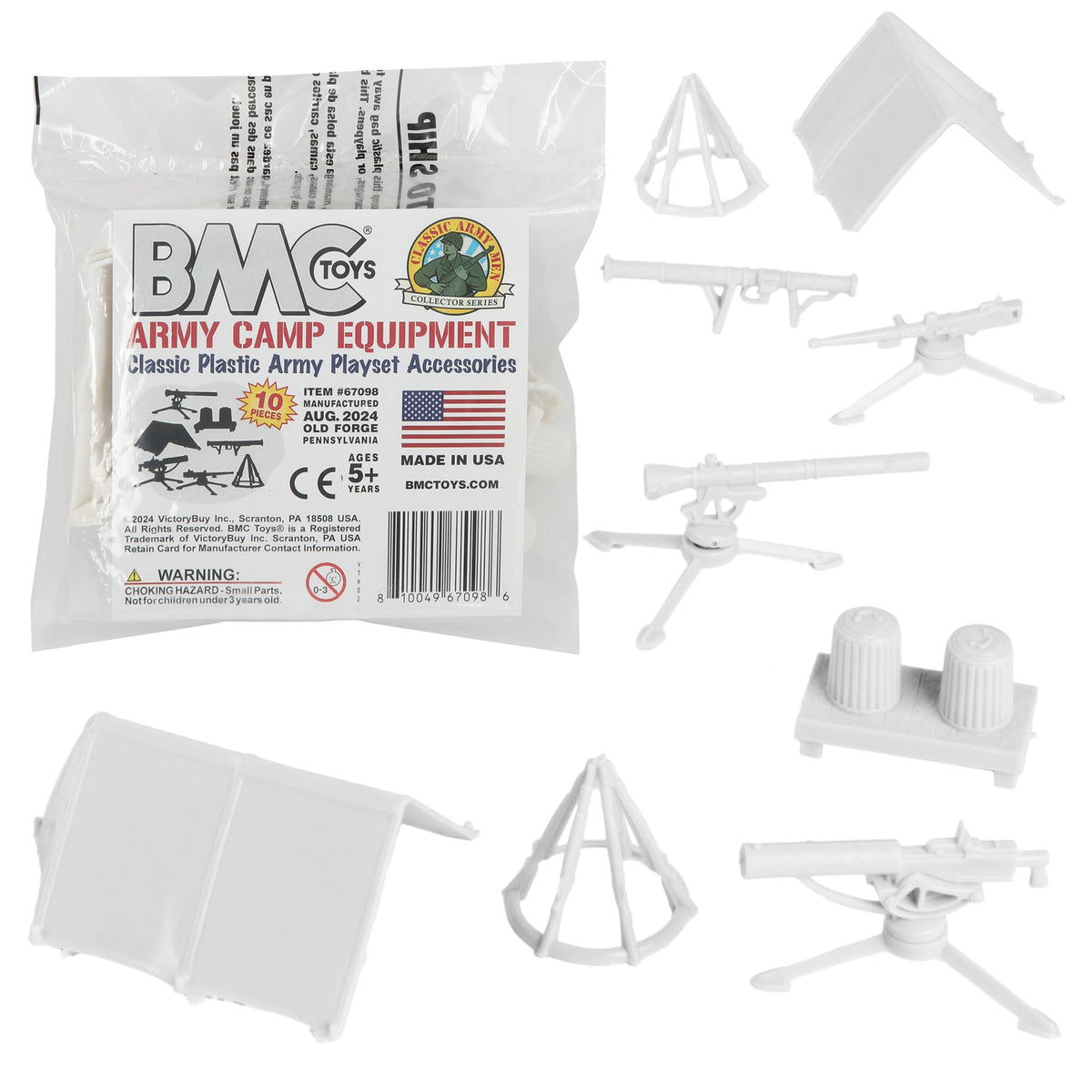 BMC Classic PLASTIC ARMY Men CAMP EQUIPMENT – BMC Toys
