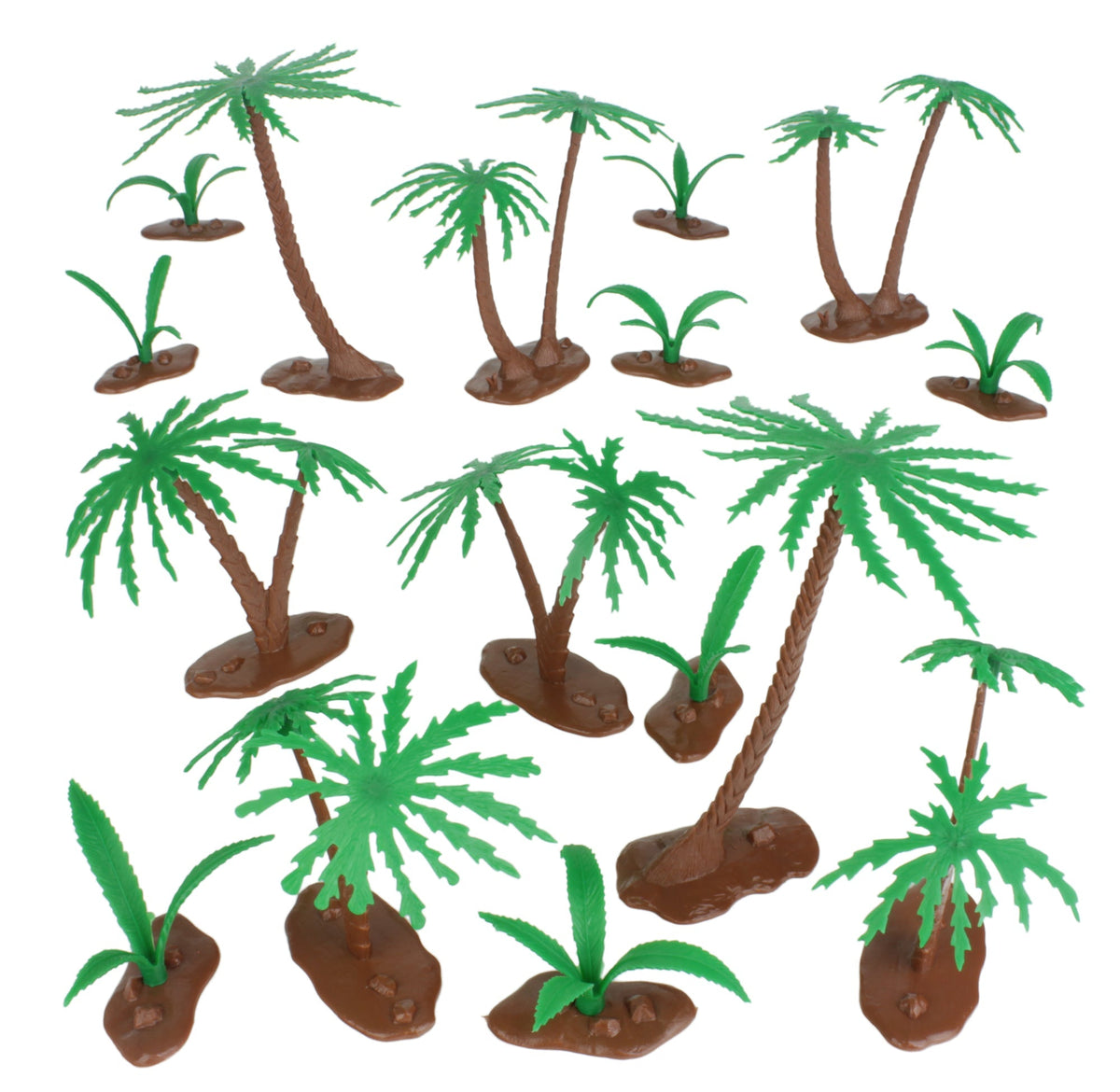 plastic toy plants BMC Classic Marx Palm Trees Jungle Ferns Plastic Playset Accessories