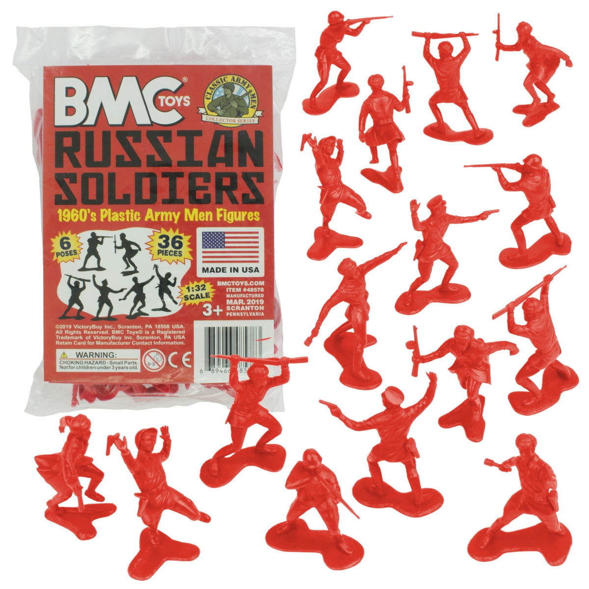 BMC Classic Marx US Marines OD Green 31pc WW2 Soldier Figures US
