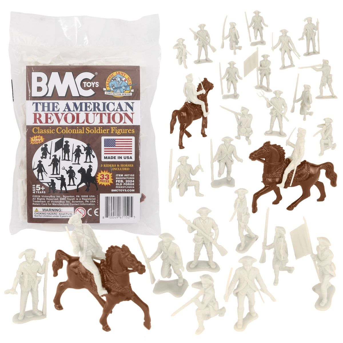 BMC Classic MPC Revolutionary War Soldiers Plastic Army Men
