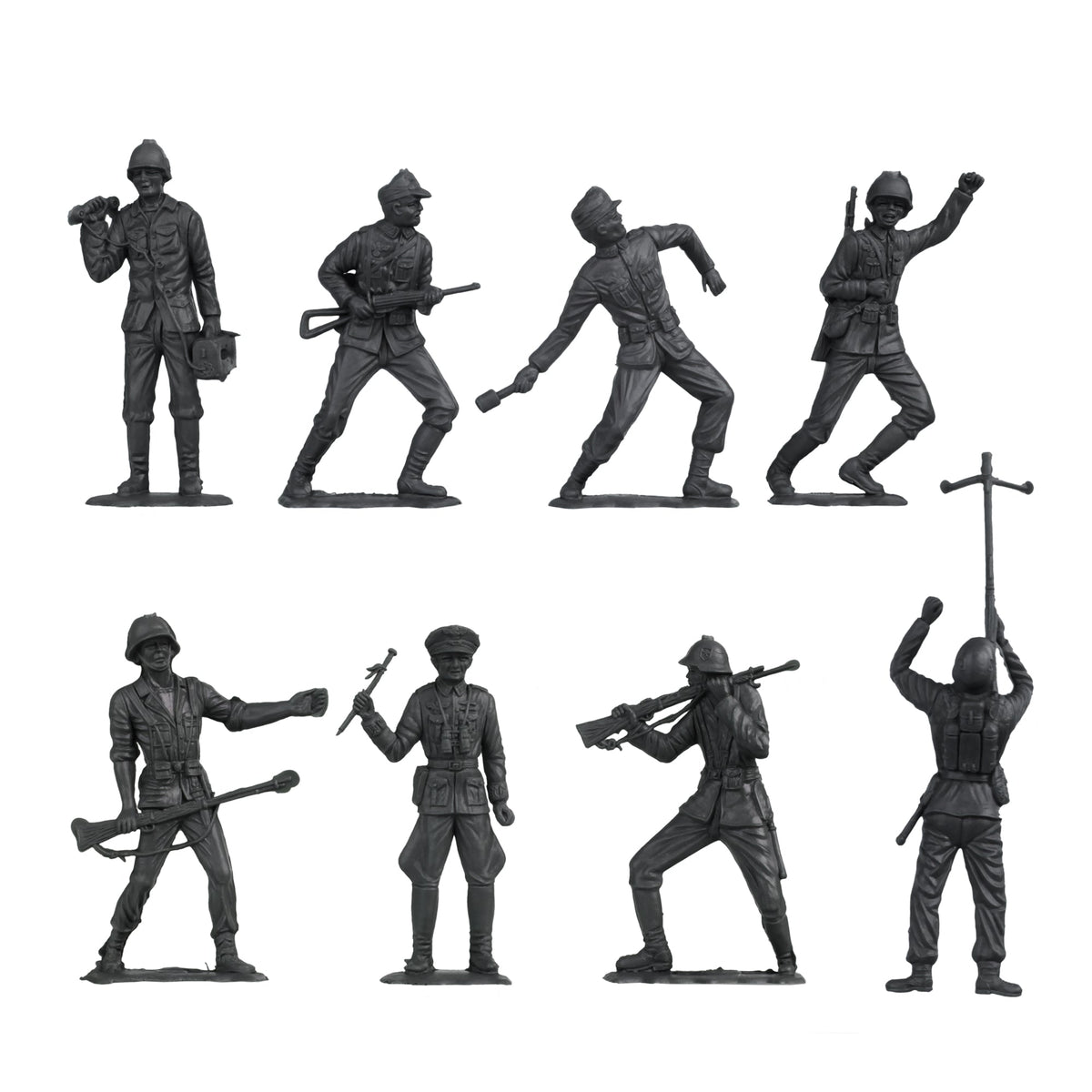 BMC Classic MPC German Plastic Army Men WW2 Soldier Figures Made