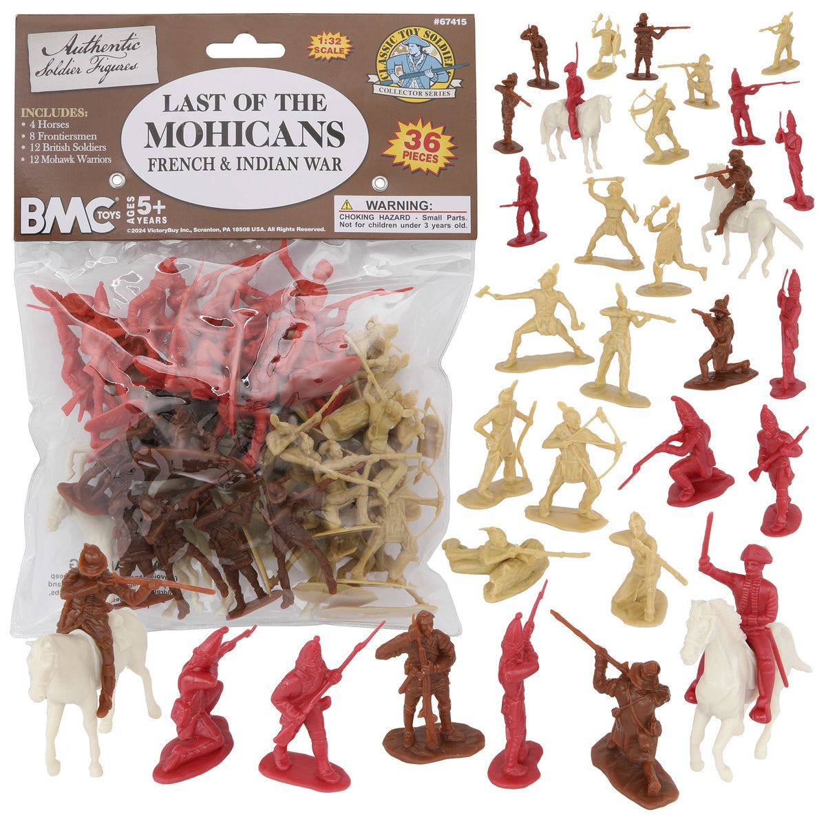 BMC CTS Last of the Mohicans French Indian War Plastic Soldier