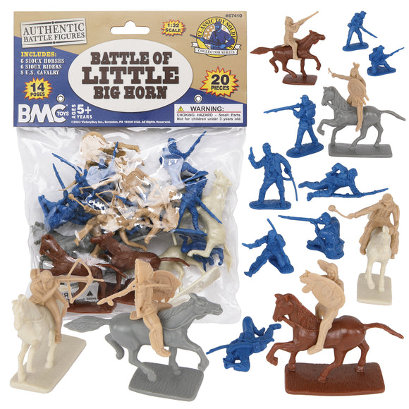 BMC Toys Classic Toy Soldiers Battle of Little Bighorn 20pc Figure Set Main Image