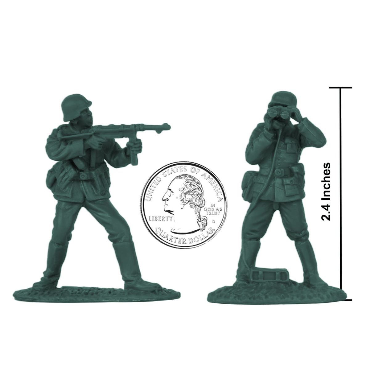 BMC CTS WW2 German Assault Medics Plastic Army Men Forest-Green
