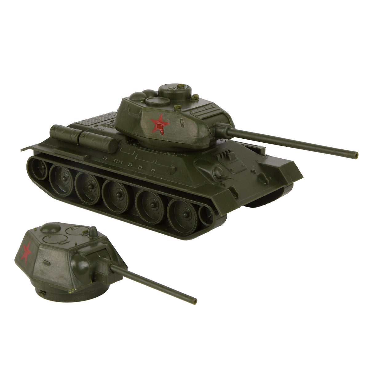 BMC CTS WW2 Soviet T-34 Tank 1:40 Russian T34 Plastic Army Men Vehicle –  VictoryBuy