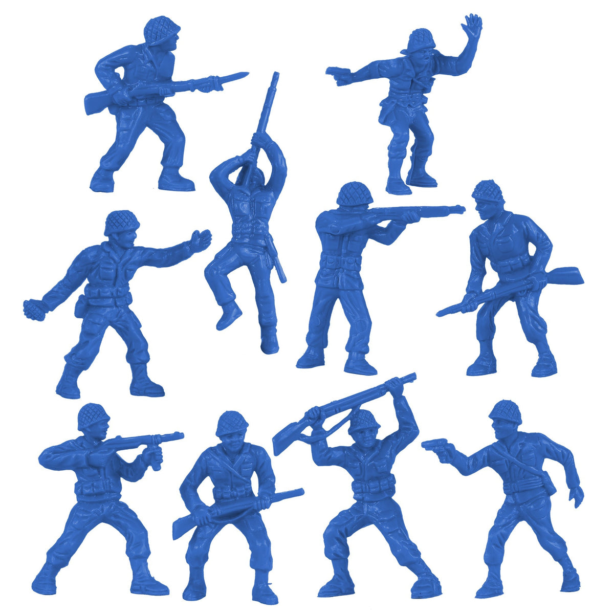 BMC Classic Green PLASTIC ARMY Men - 40pc WW2 Soldier Figures USA
