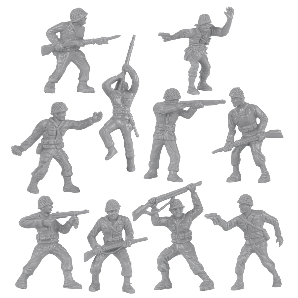 BMC Classic Green PLASTIC ARMY Men - 40pc WW2 Soldier Figures USA