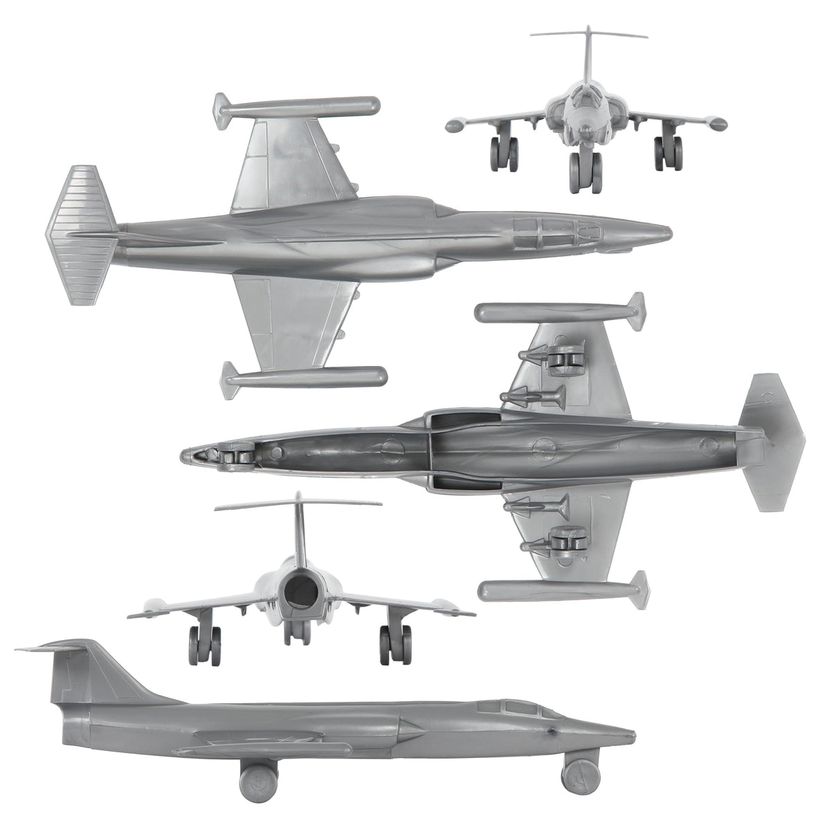 TimMee Plastic Army Men Cold War Fighter Jets - Airplanes Made in