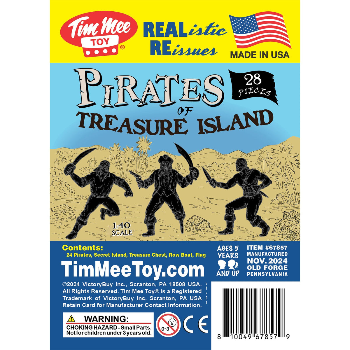 Tim Mee Pirate Bagged Set 28pc Black & Tan BMC Toys