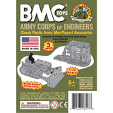BMC Toys Classic WW2 Bulldozer Building OD Green Insert Art Card