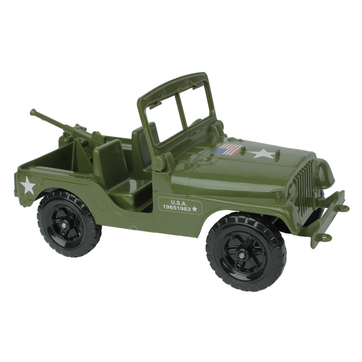 TimMee RECON PATROL M38 Military Truck Olive Green Action Figure