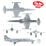 Tim Mee Toy Jets Cold War Gray F104