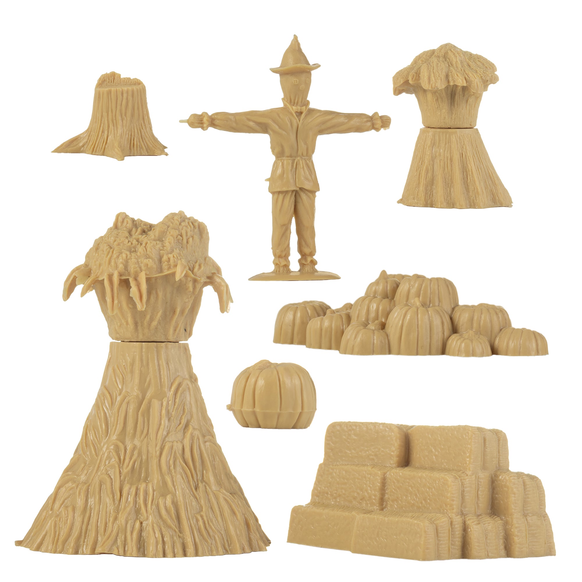 BMC Classic Marx Fall Harvest Crops Plastic Corn Hay & Pumpkin