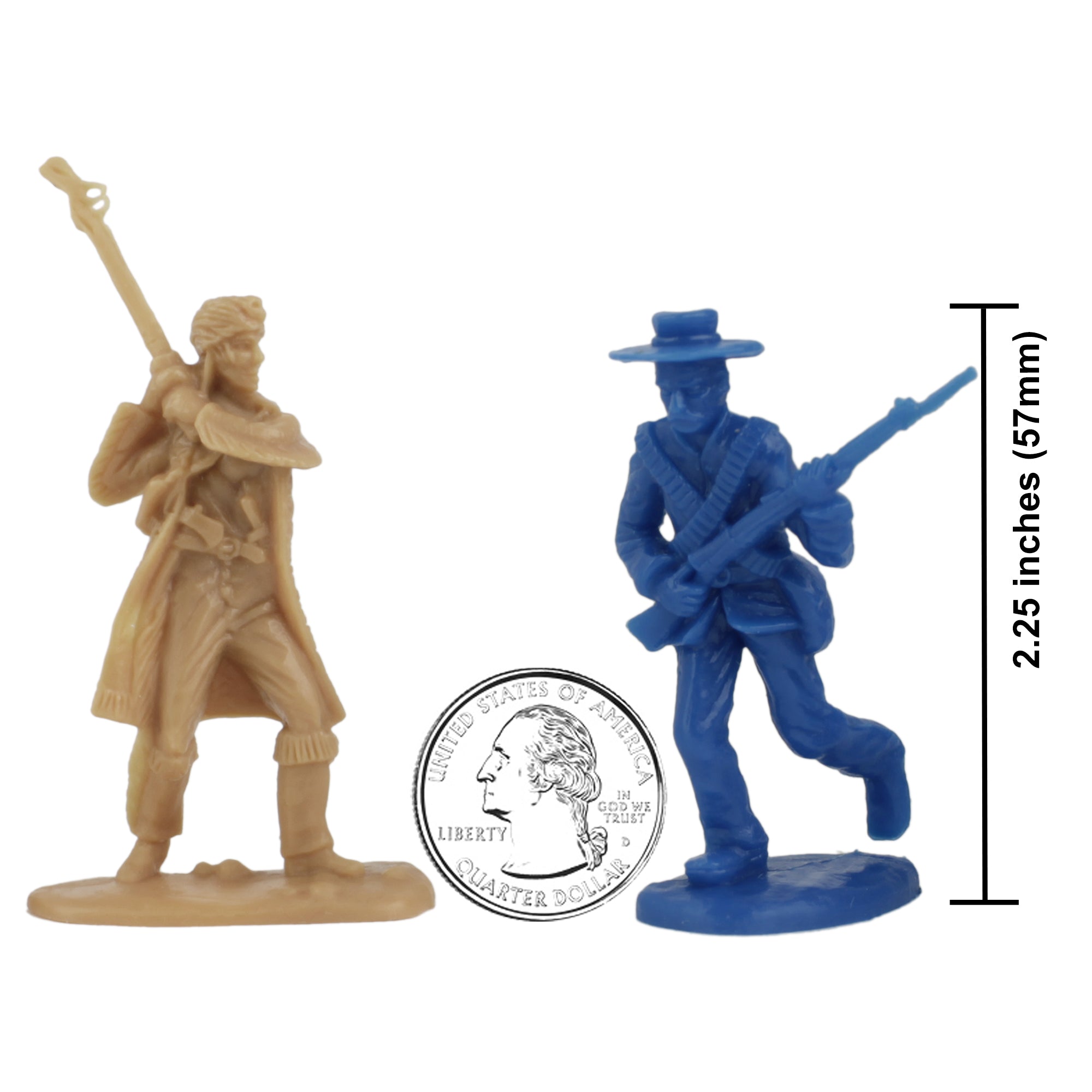 BMC Alamo Plastic Army Men 37pc Set Texas vs. Mexico 54mm Army Men
