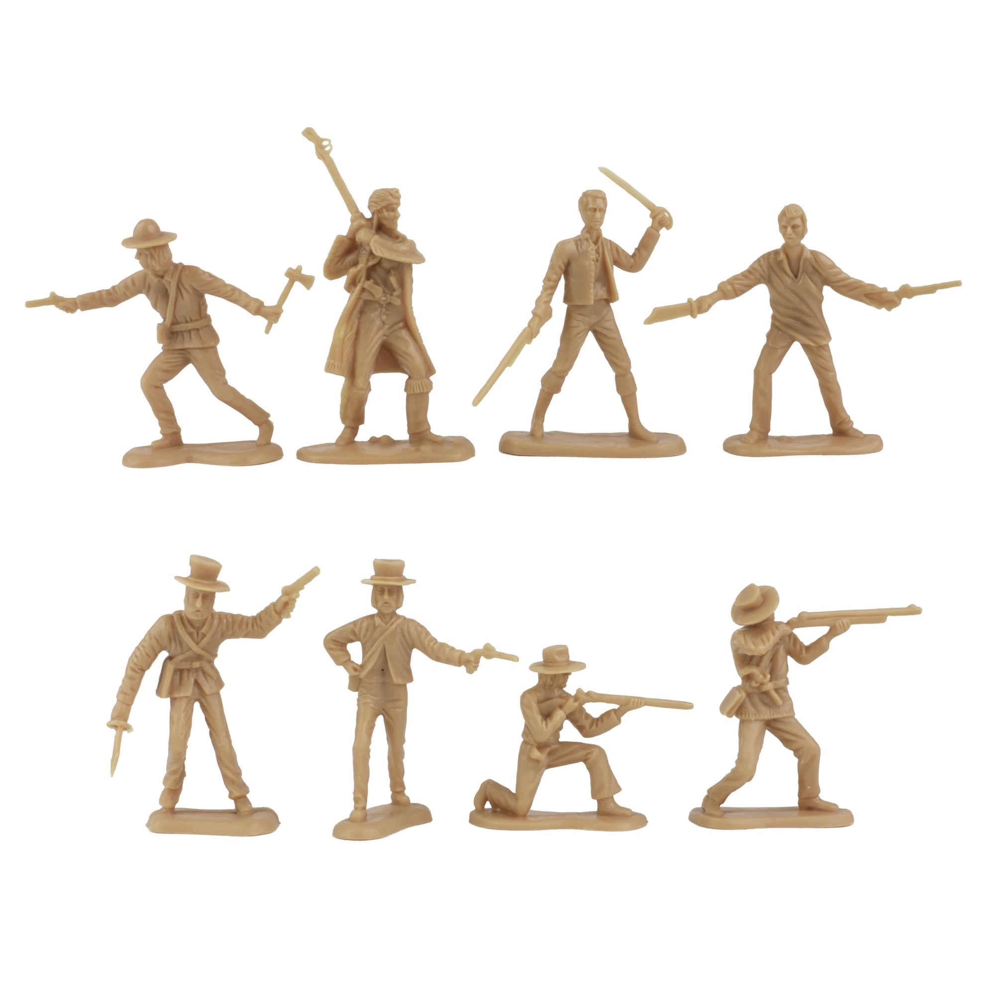 BMC Alamo Plastic Army Men 37pc Set Texas vs. Mexico 54mm Army Men