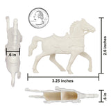 BMC Toys Classic Lido Riding Horses White Scale