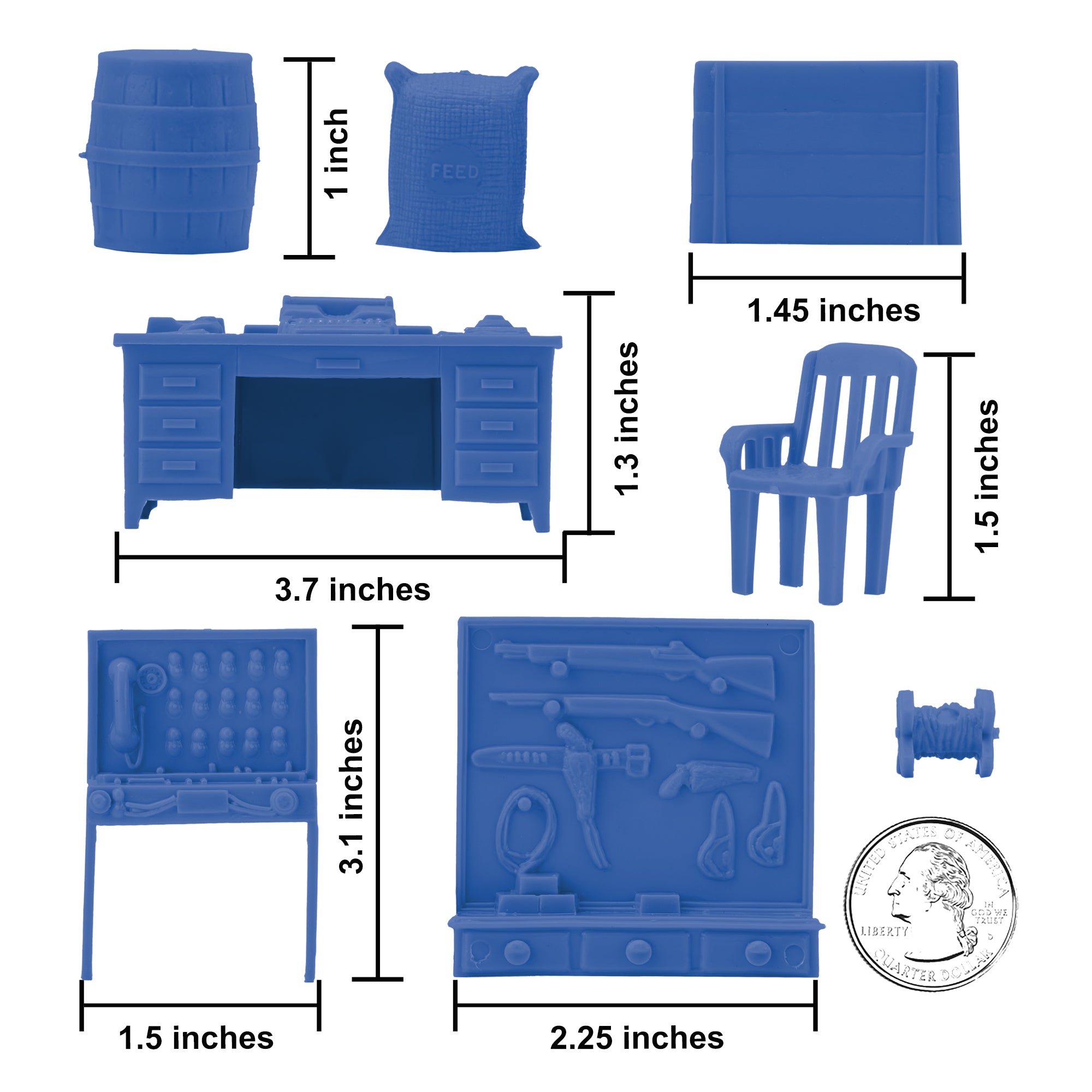 BMC Classic Marx Military Base Camp Plastic Army Men Playset