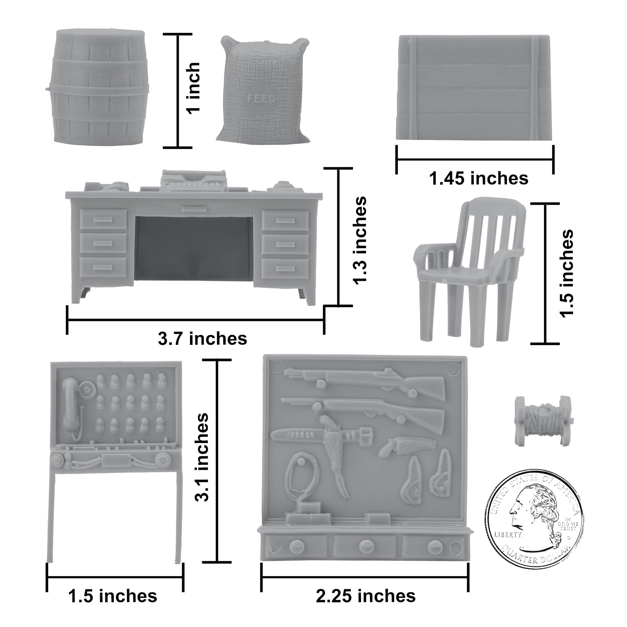 BMC Classic Marx Military Base Camp Plastic Army Men Playset