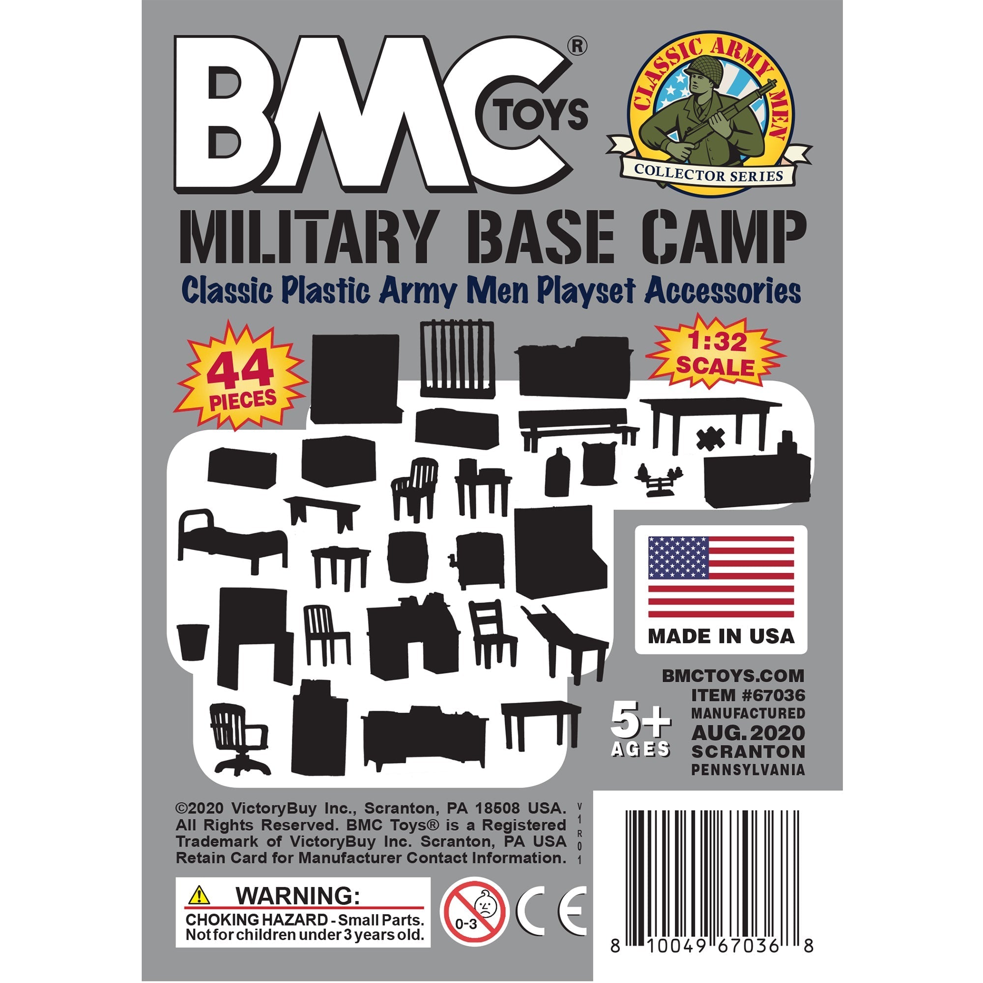 BMC Classic Marx Military Base Camp Plastic Army Men Playset