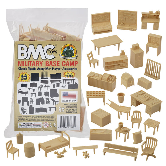 BMC Classic Marx Military Base Camp Plastic Army Men Playset