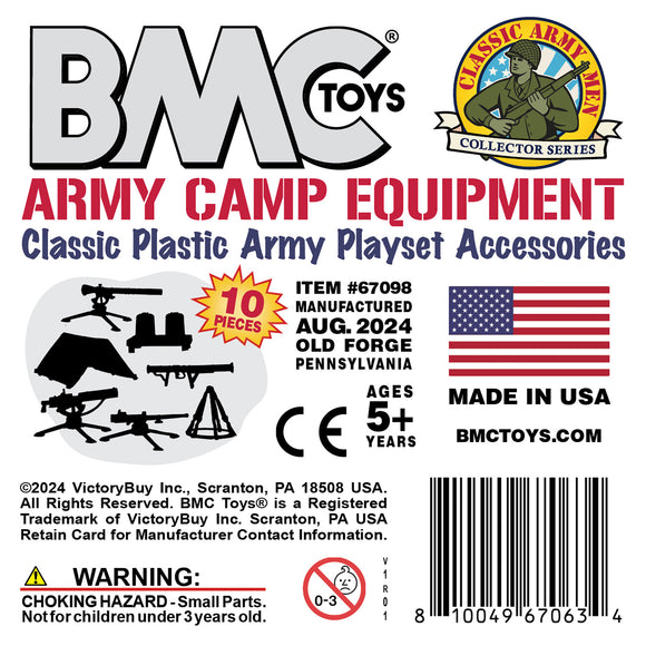 BMC Toys Classic Marx Army Camp White Color Insert Art