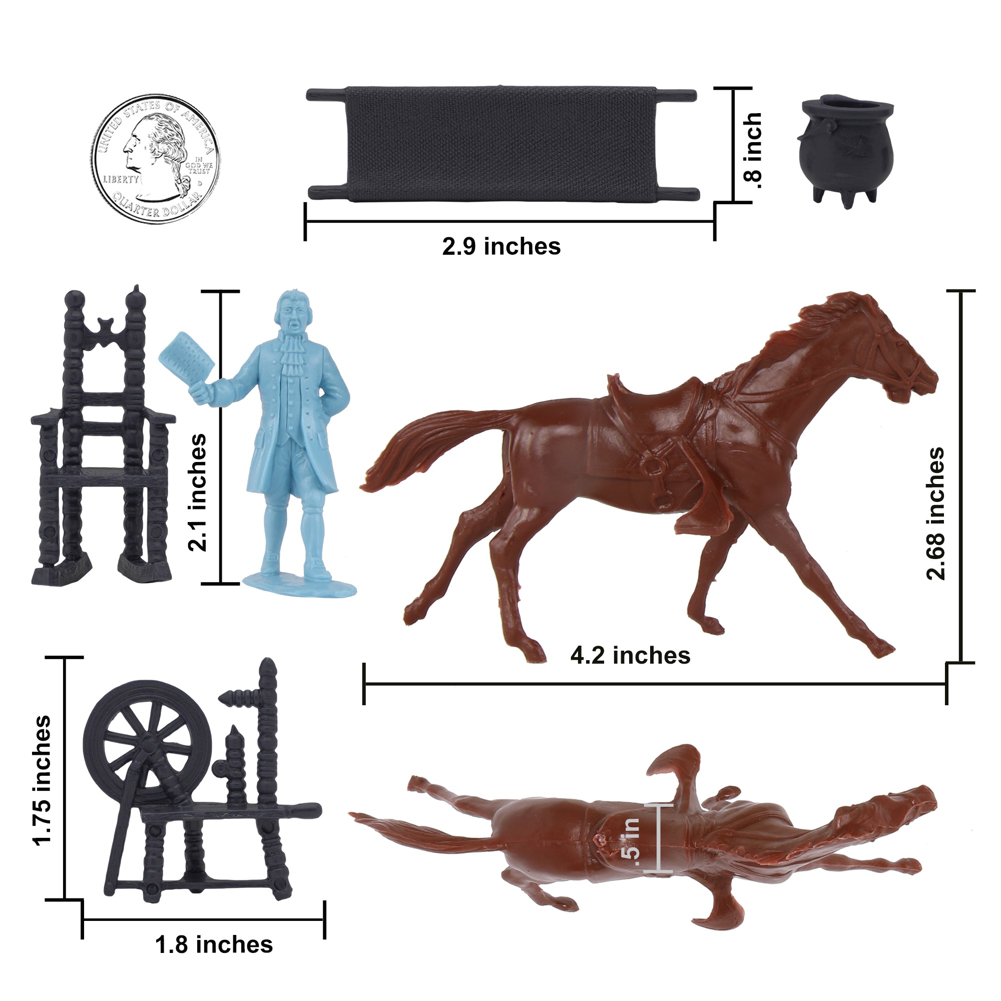 BMC Classic The Midnight Ride of Paul Revere Plastic Figure