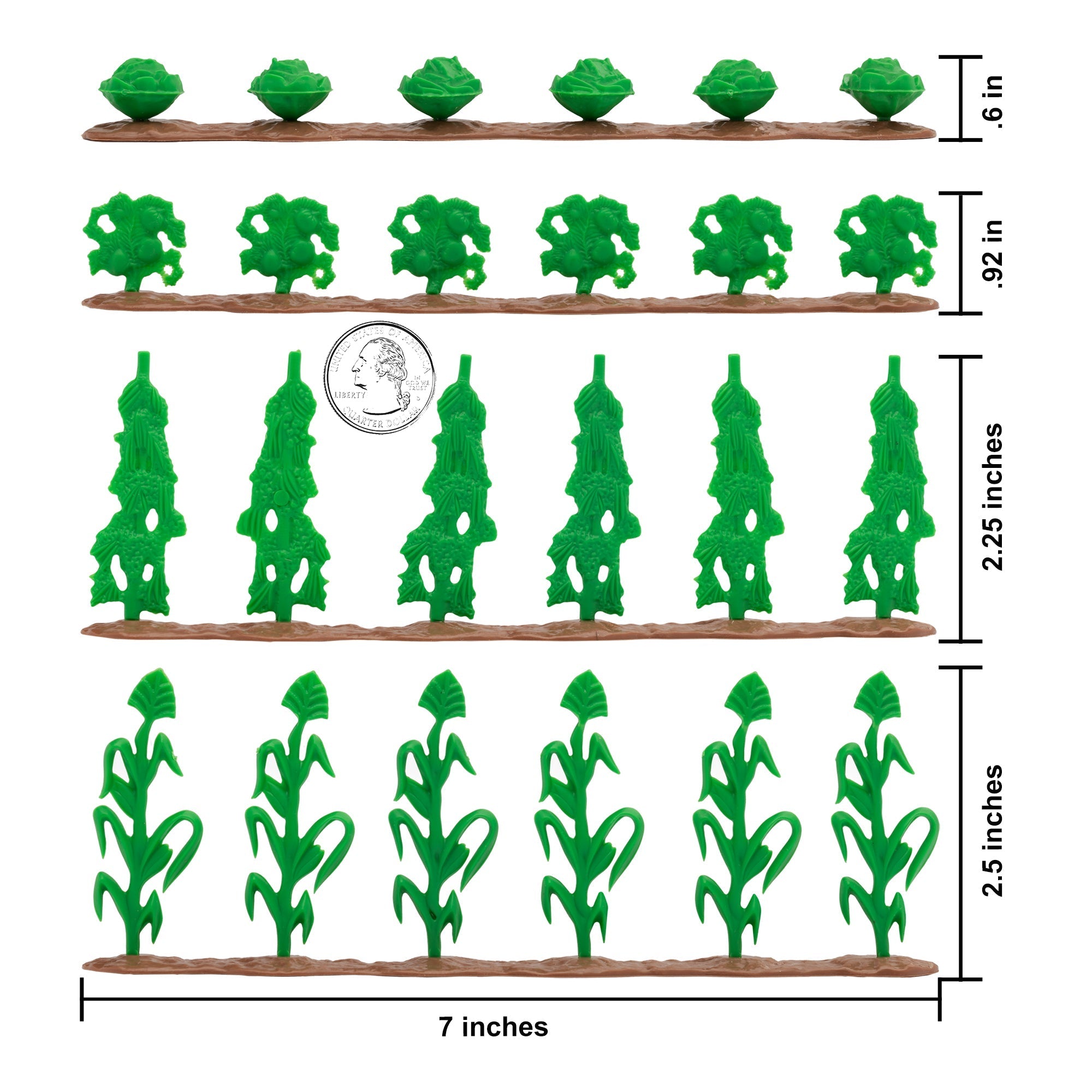 BMC Classic Marx Grandpa's Garden Plastic Farm Dog & Crops Playset