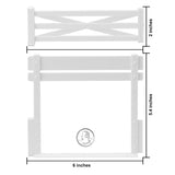 BMC Toys Classic Marx Fence Ranch White Color Scale