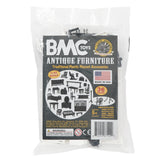 BMC Toys Classic Marx Traditional Antique Doll House and Playset Furniture Soft-White and Coal-Black Colors Package