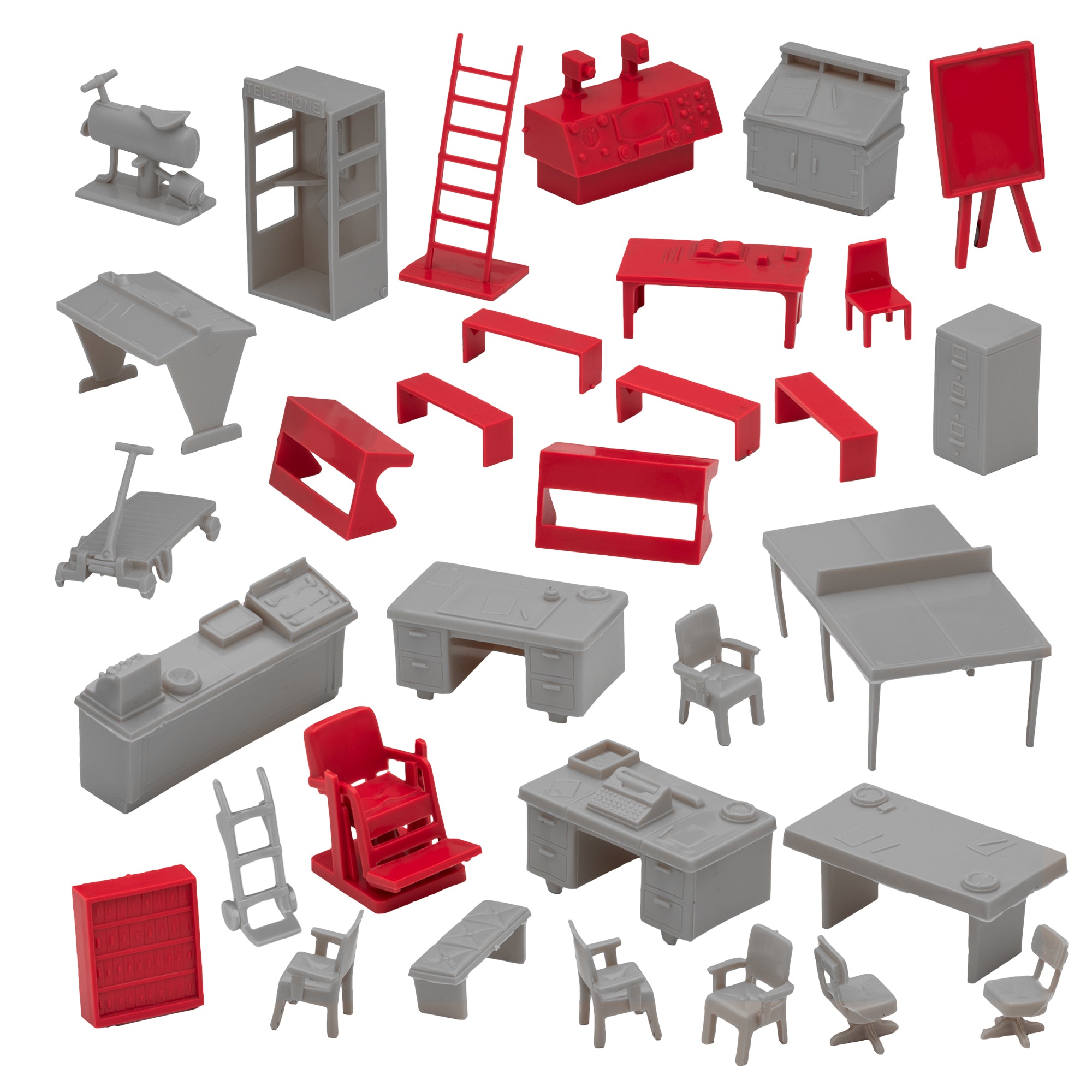 BMC Marx Mid-Century Modern Furniture Plastic Playset Accessories