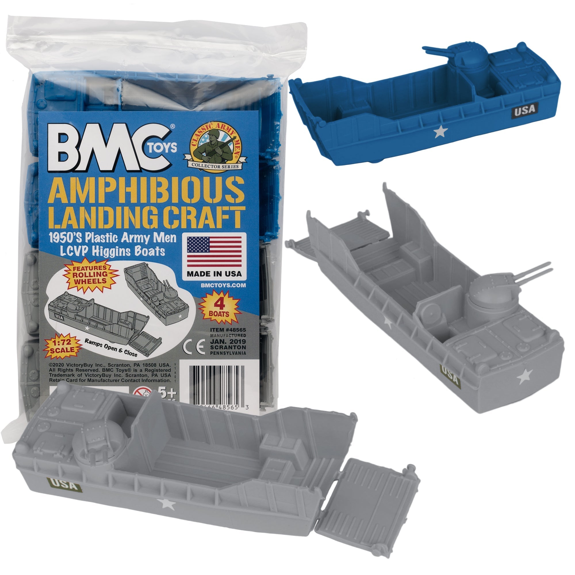 BMC Classic Marx Landing Craft Gray Plastic Army Men Vehicle – BMC