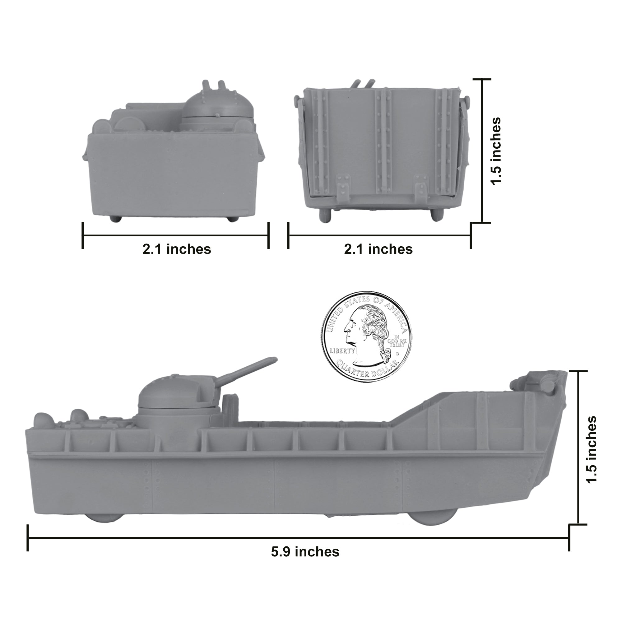 台湾キッズポップスLP 謝 小魚+迷你兵團/陸海空大進撃 BMC Classic Marx Landing Craft Gray Plastic Army Men Vehicle – BMC