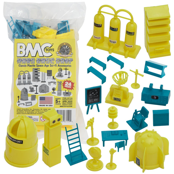 BMC Classic Sci-Fi Mars Base Camp Plastic Army Men Accessory