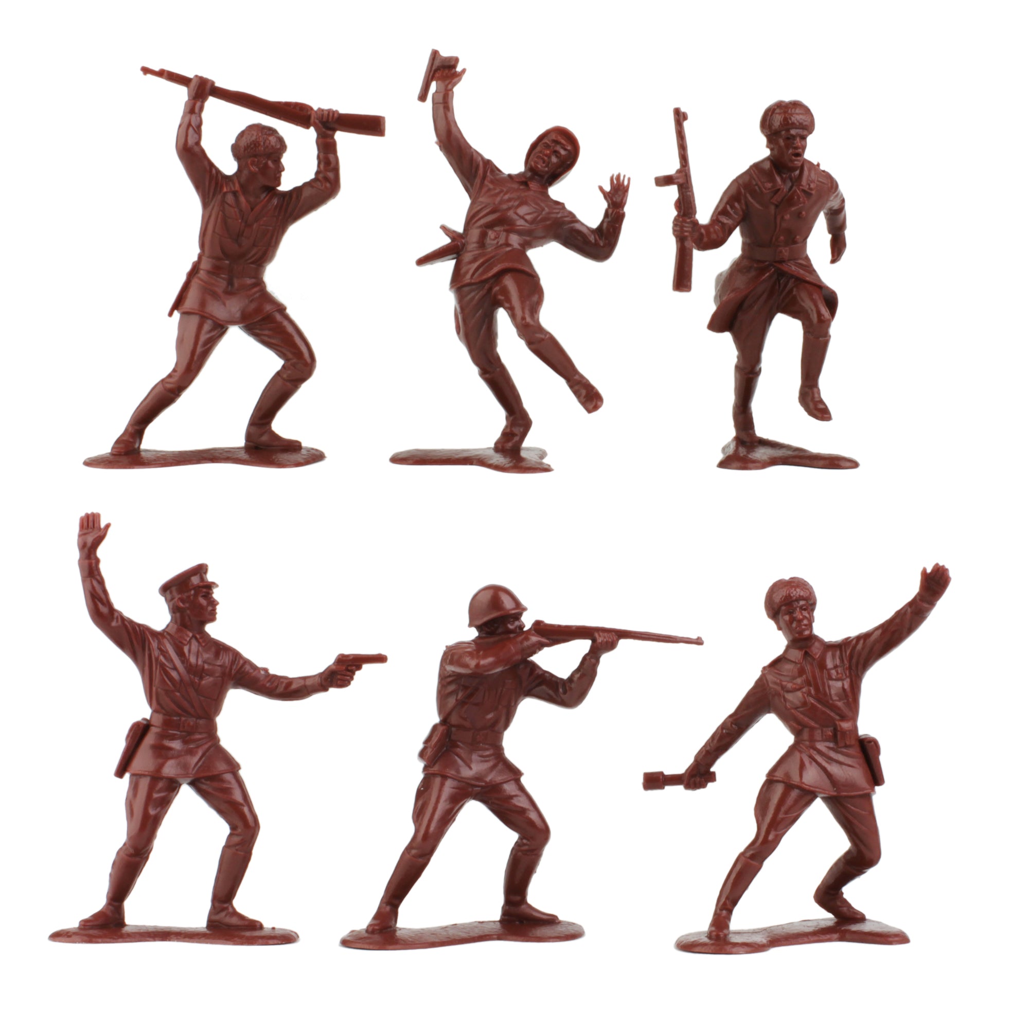 BMC Classic Marx Russian Plastic Army Men - 36pc WW2 Soldier