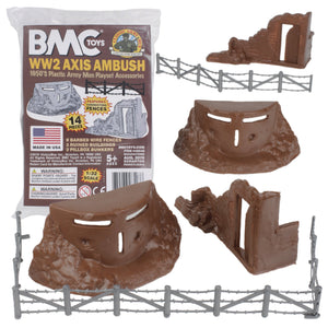 BMC Classic Marx Battleground Brown Plastic Army Men Playset