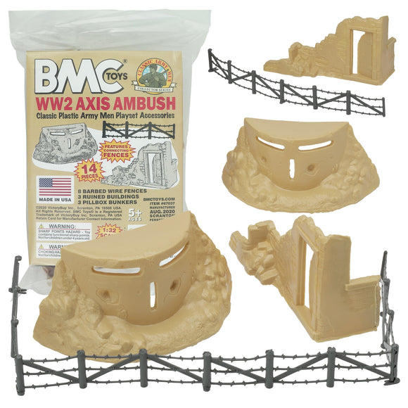 BMC Classic Marx Battleground Tan Plastic Army Men Playset