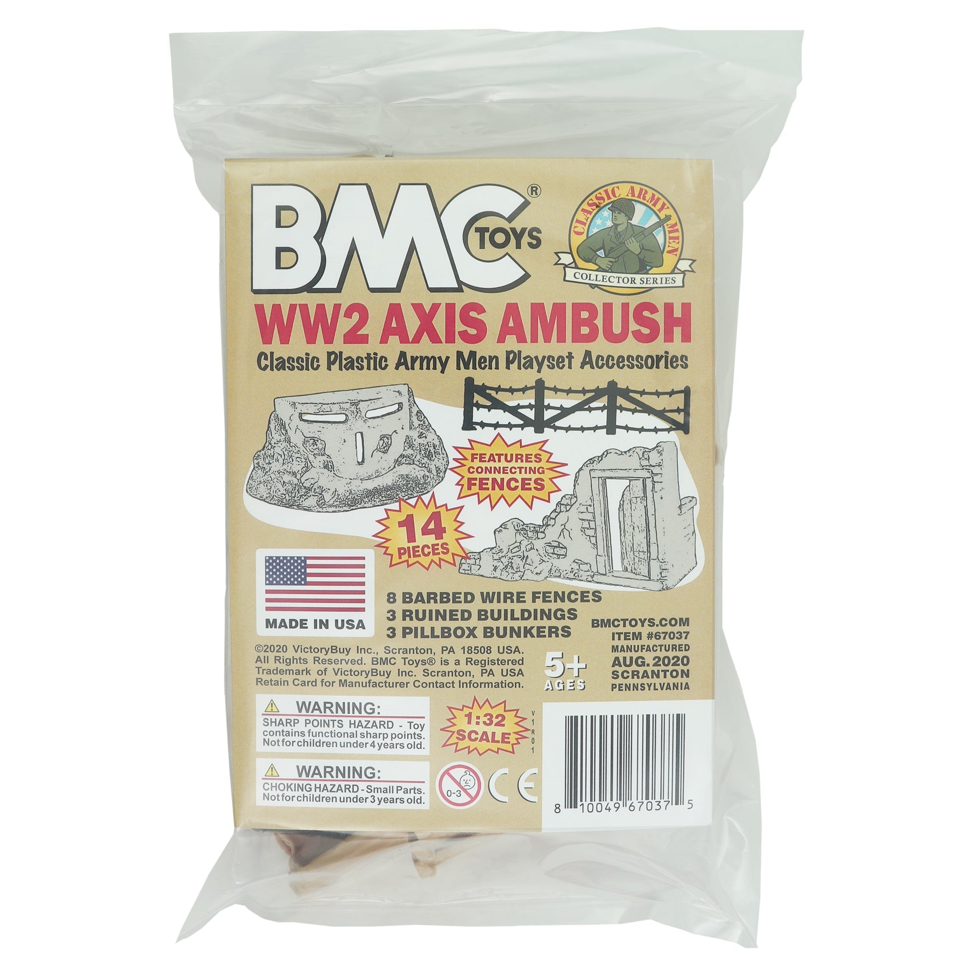 BMC Classic Marx Battleground Tan Plastic Army Men Playset