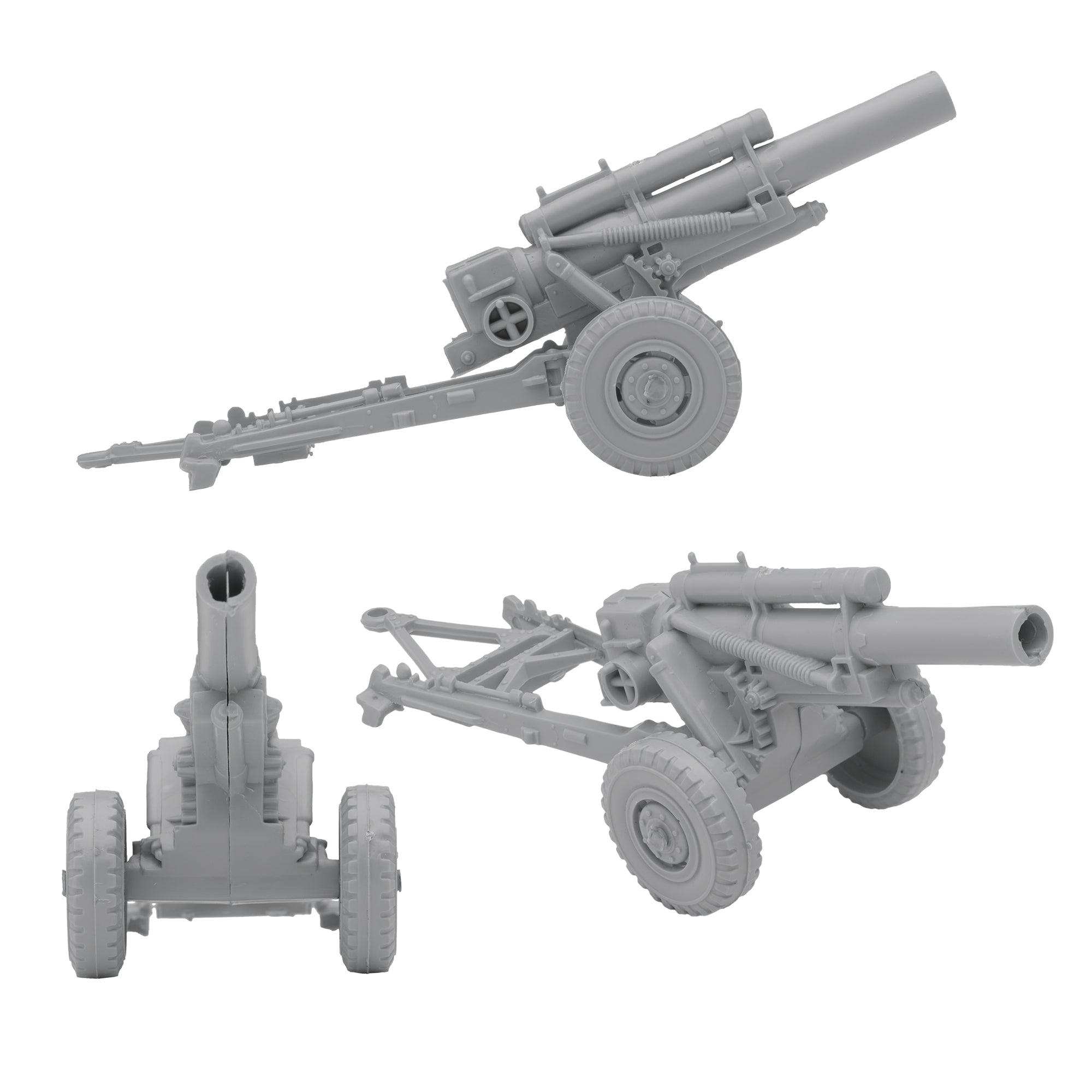 BMC Classic Marx Military HOWITZERS Gray Plastic Army Men
