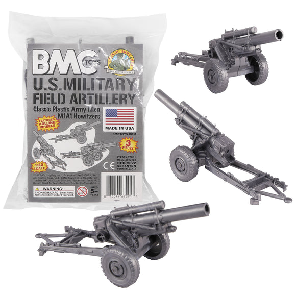 BMC Toys Classic Marx WW2 Howitzer Silver-Gray Main Image