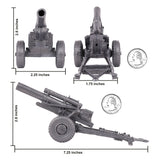 BMC Toys Classic Marx WW2 Howitzer Silver-Gray Scale