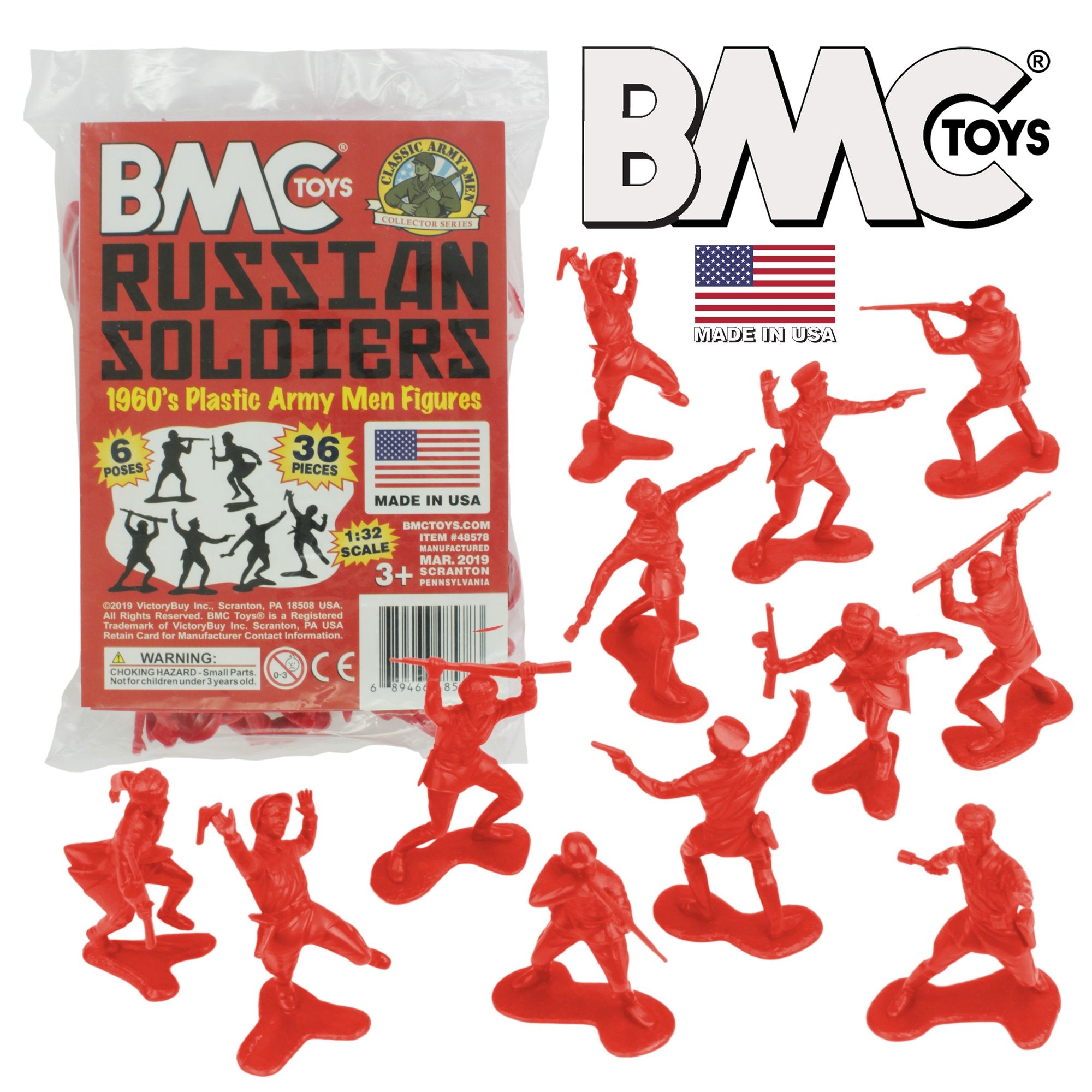 BMC Classic Marx US Marines OD Green 31pc WW2 Soldier Figures US