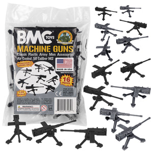 BMC Toys Classic Mpc Army Machine Guns Black and Silver-Gray Main Image