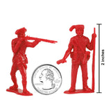 BMC Toys Classic MPC American Revoutionary War British Red Soldier Figures Scale