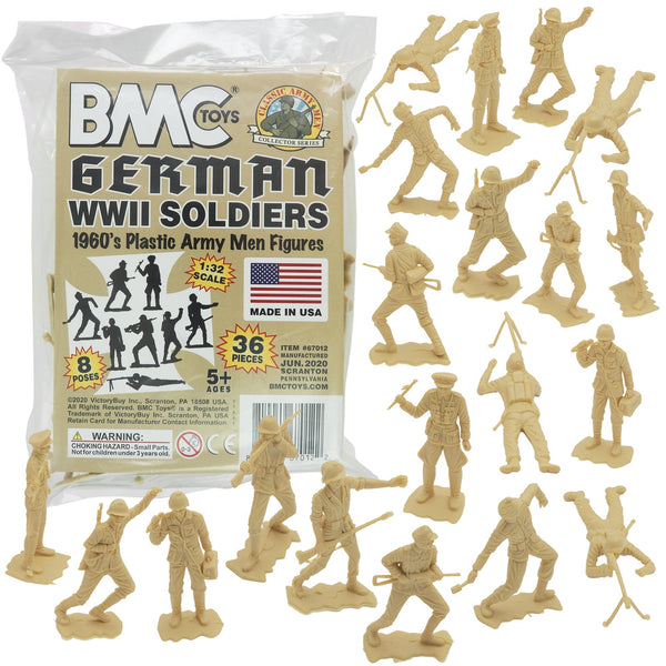 BMC Classic MPC German Plastic Army Men WW2 Soldier Figures Made
