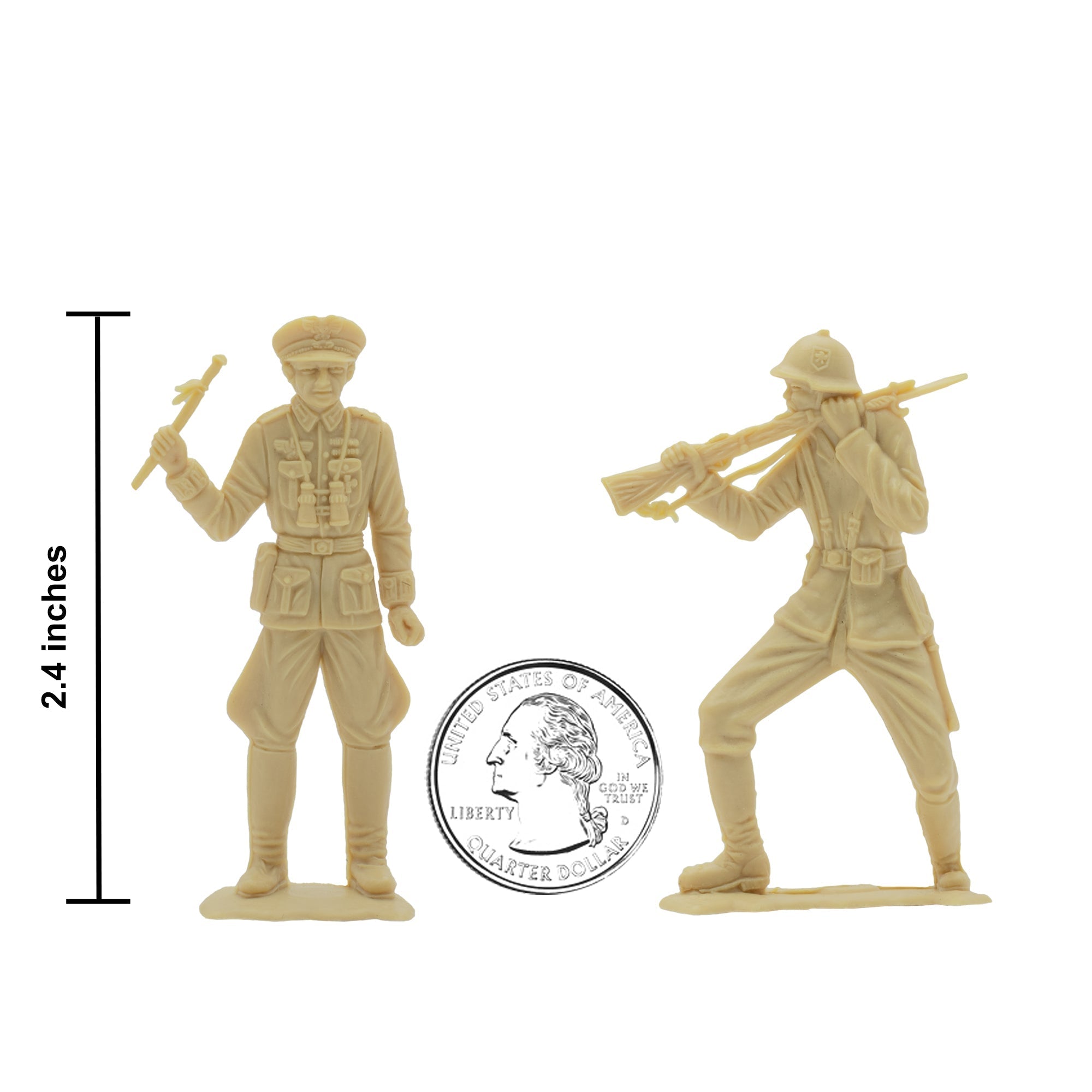 BMC Classic MPC German Plastic Army Men WW2 Soldier Figures Made