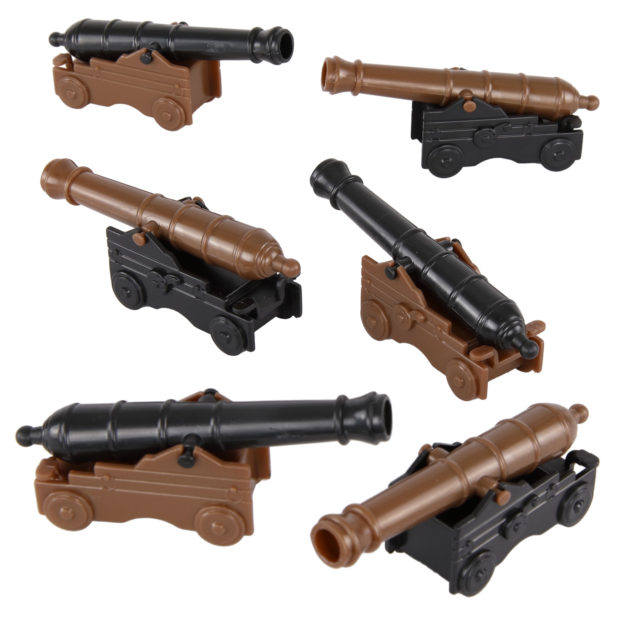 BMC CTS Naval Cannon Artillery - 6pc Black & Bronze Plastic Army