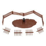 BMC Toys Classic Toy Soldiers Accessory Redoubt Brown Playset Accessories Diorama