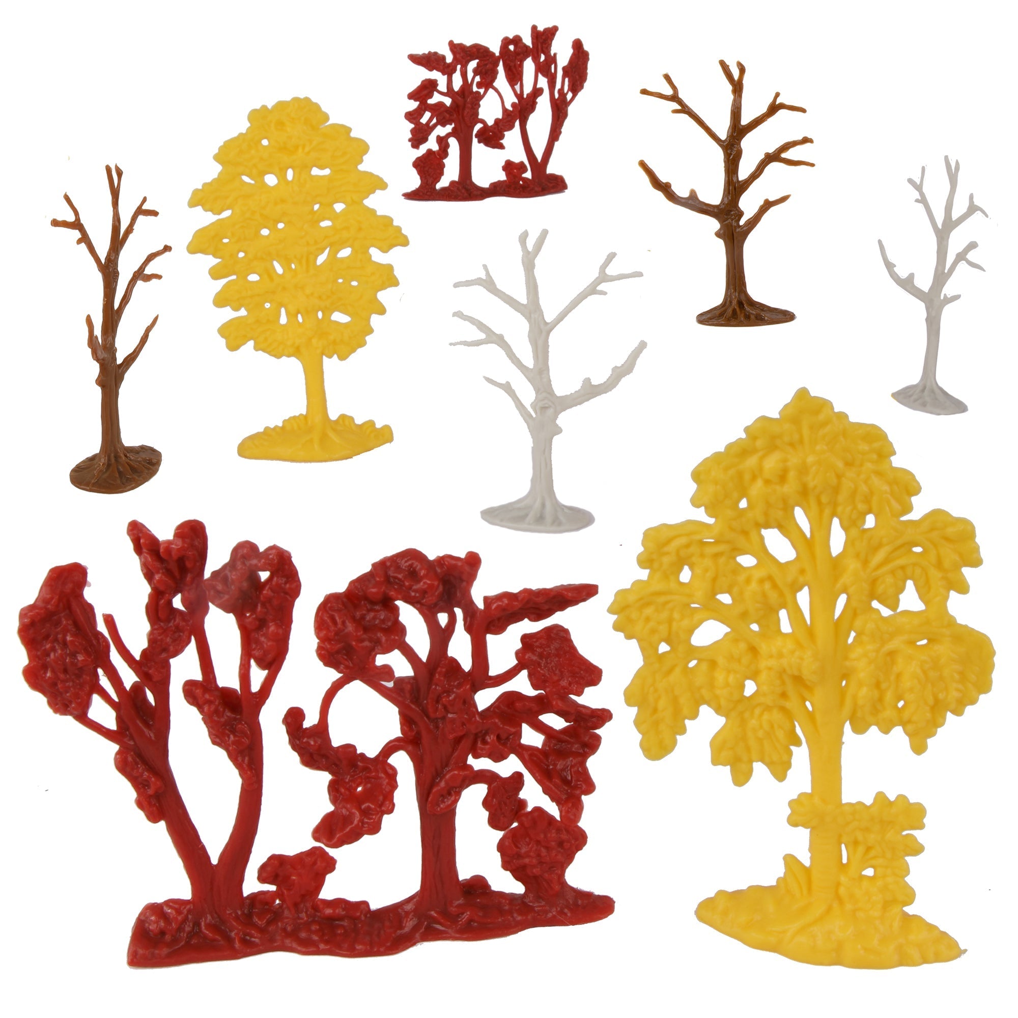 plastic toy trees and plants BMC CTS Fall Woodland Forest Trees