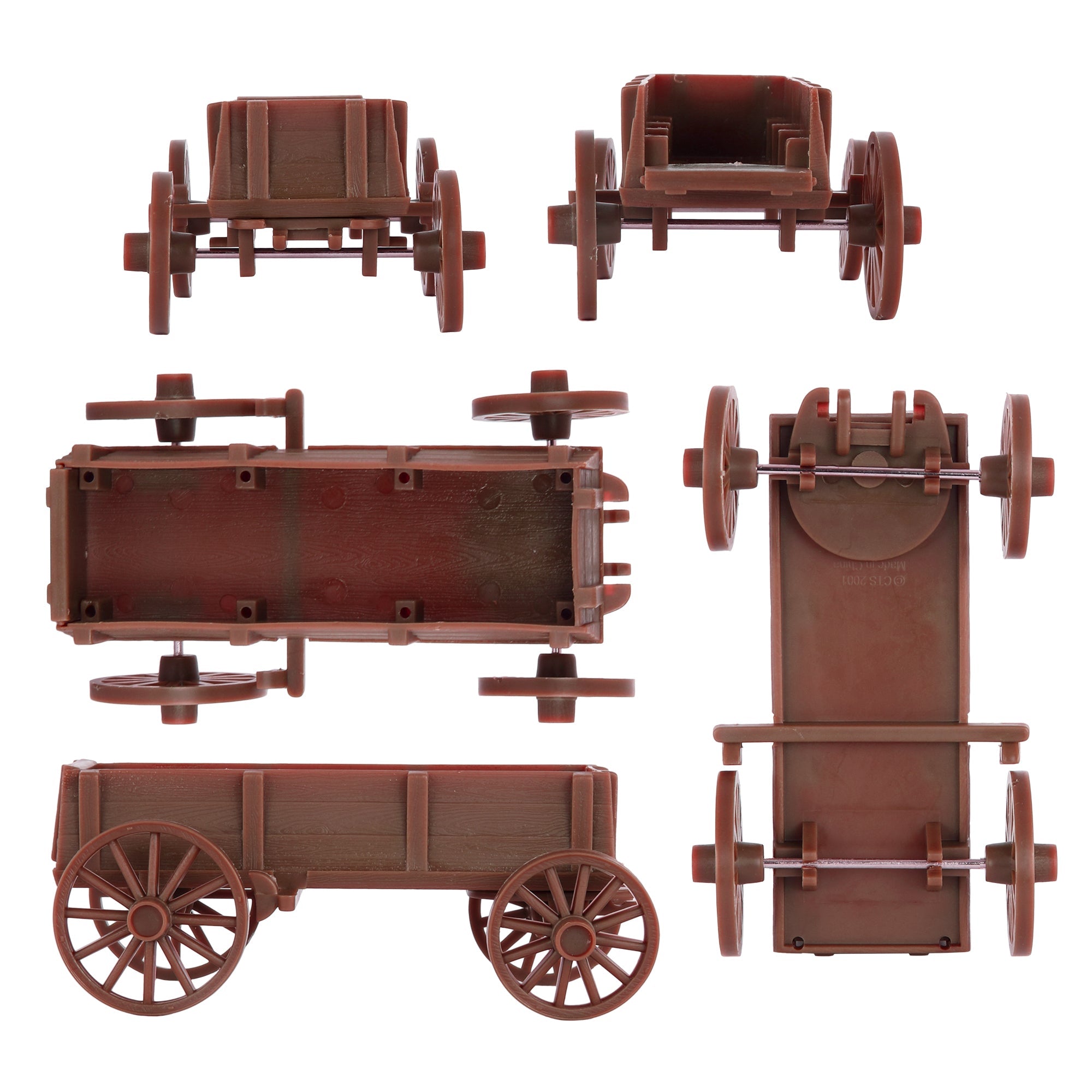 Chariot en bois Western - style rétro - Label Emmaüs Chariot en bois Western - style rétro - Label Emmaüs